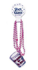 "Bachelorette On The Loose" Shot Glass Necklace