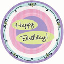 "Happy Birthday" Plates - 7" - 8pc